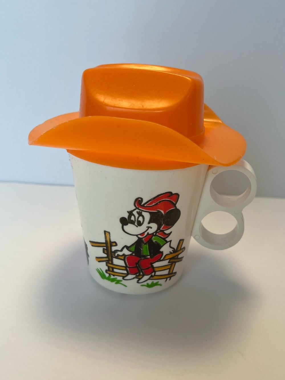 Vintage Eagle Walt Disney Productions Western Cowboy Mickey & Friends Cup w/ Hat